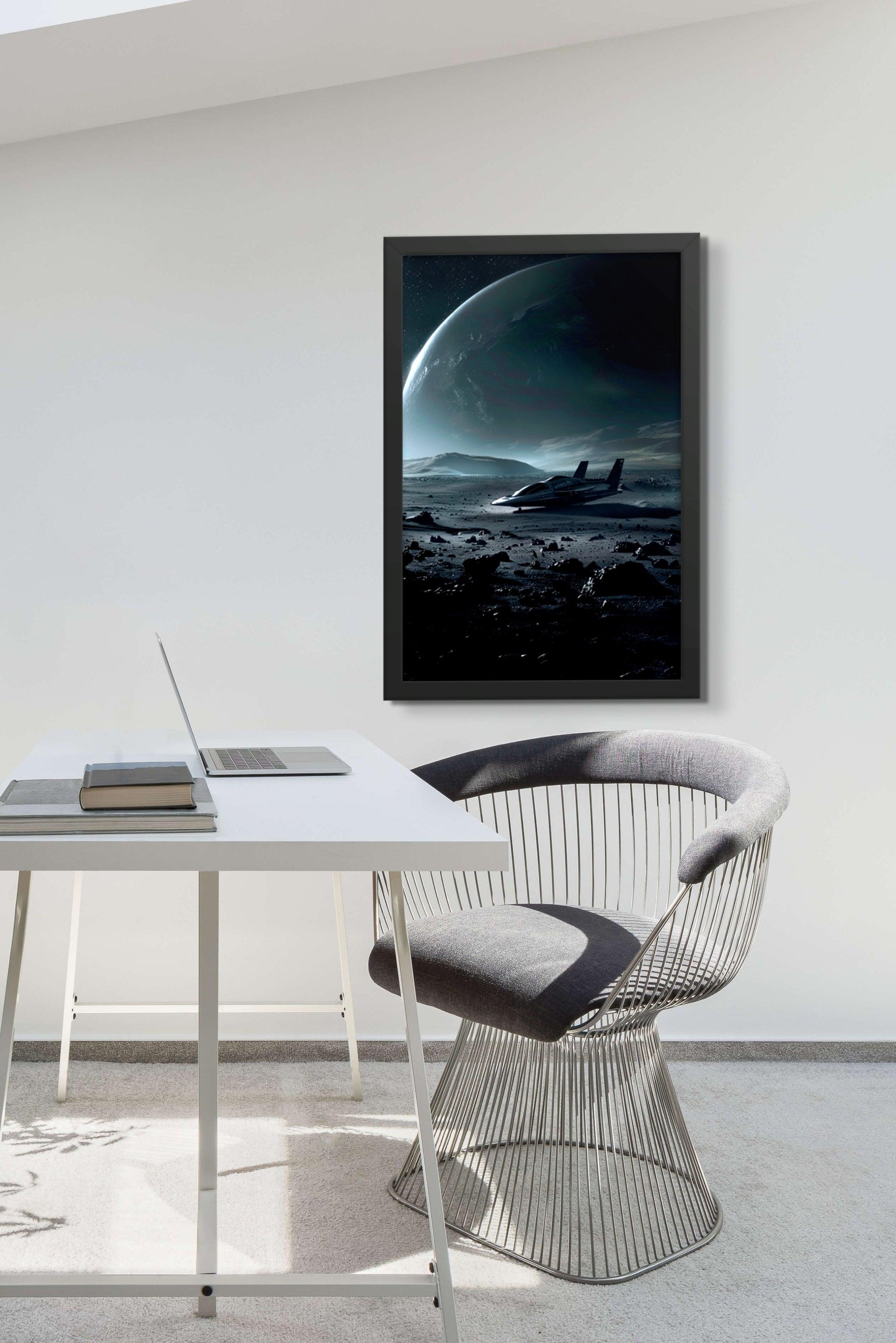 Lunar Descent (Poster) - Future Art Gallery