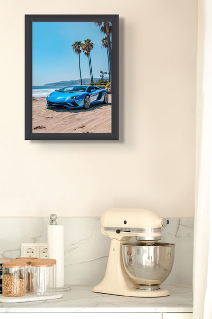 Ocean Lamborghini (Poster) - Future Art Gallery